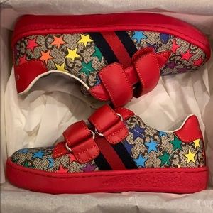 Toddler Ace Rainbow Star Gucci Sneaker